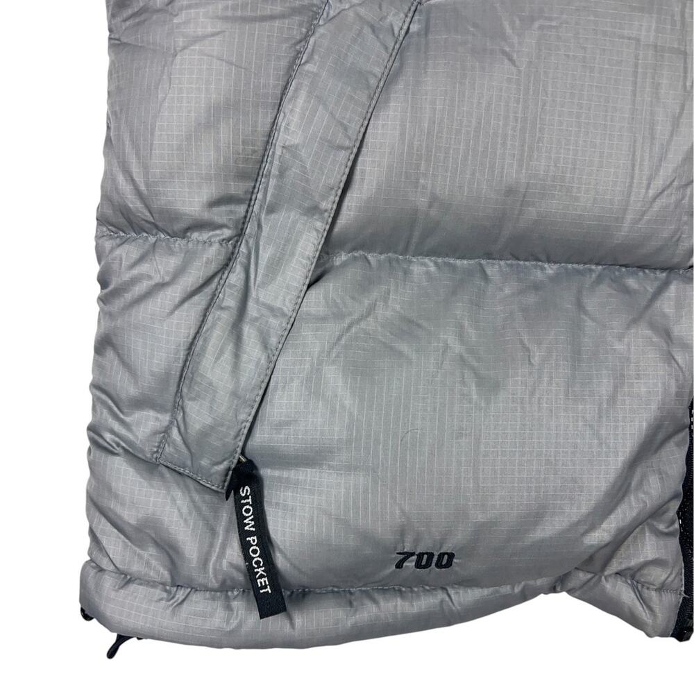 North Face 700 Grey Goose Down Puffer Vest Women's L - Picture 8 of 8